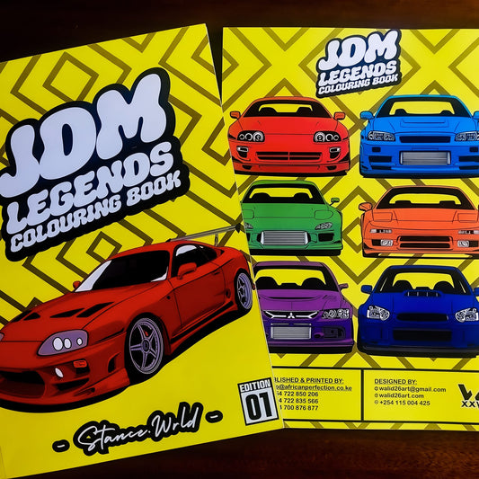 JDM LEGENDS COLOURING BOOK