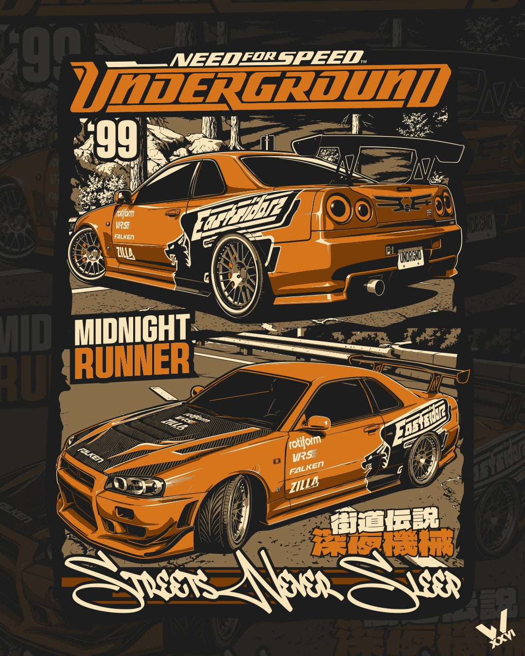 NFS UNDERGROUND R34 GTR